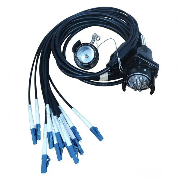 Connect fiber optic connector to switch