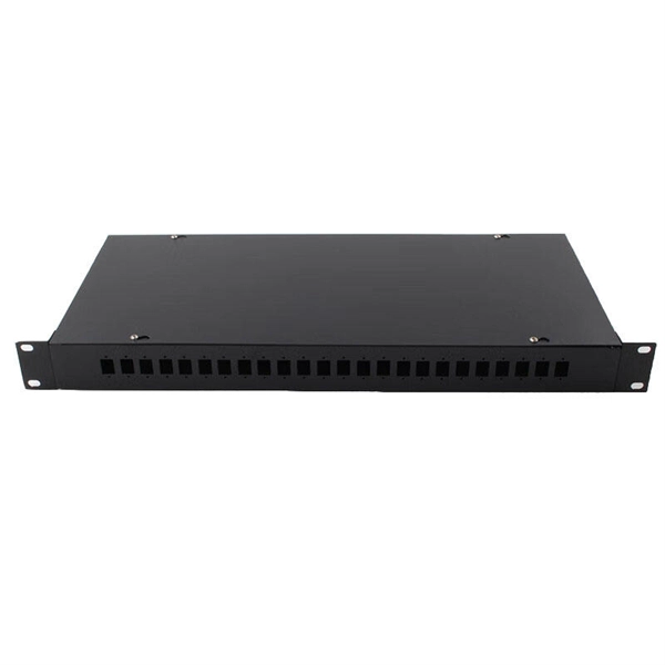 What type of doors are typically used for network server racks 