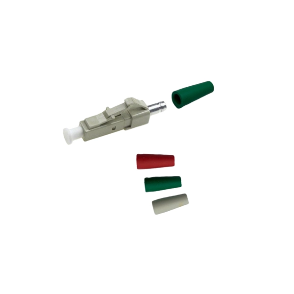 The round-headed pigtail is an FC series fiber optic connector 