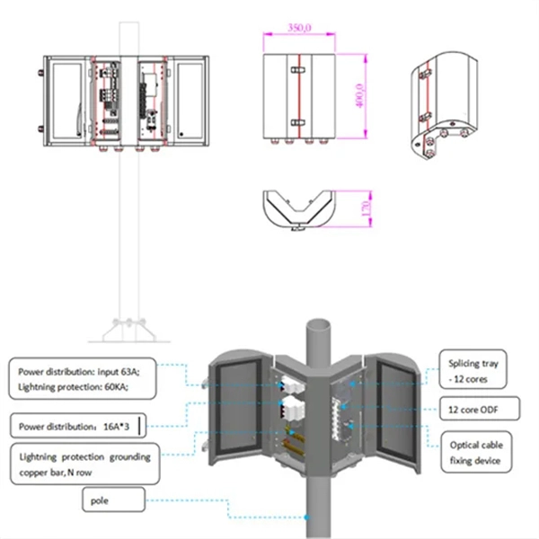 What are the methods for laying outdoor 6-core optical fiber cables in conduits 
