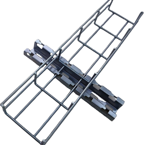 Substation cable tray construction