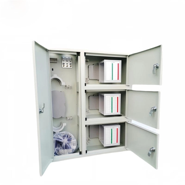 Is the outdoor server rack powered by low-voltage or high-voltage electricity 